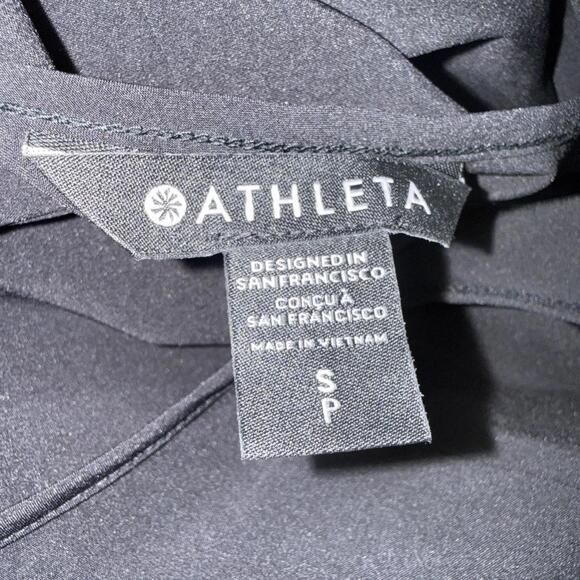 ATHLETA Presidio Traveler Black High Lo Lagenlook Minimalist Relaxed Dress Small - Picture 4 of 13